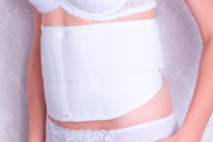 How to wear a postpartum bandage correctly